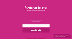 Desktop Screenshot of dictionar-vise.com