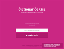Tablet Screenshot of dictionar-vise.com